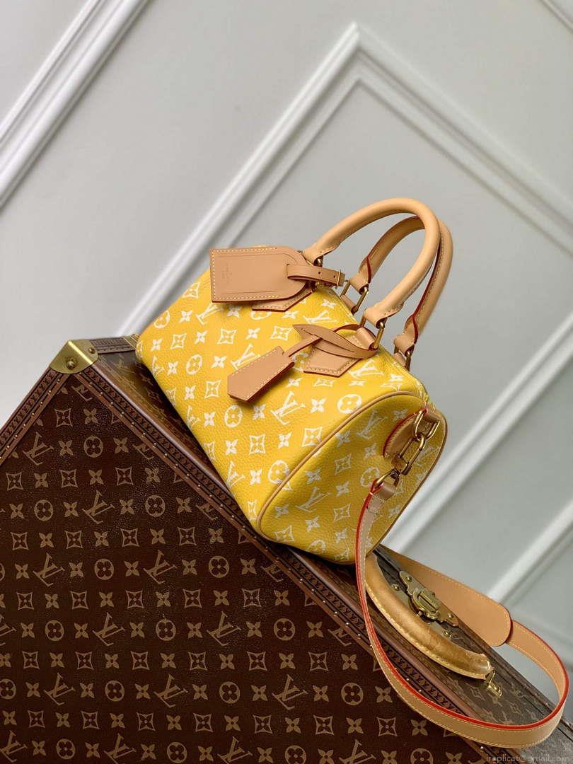 LV M24426 Louis Vuitton Speedy P9 Bandoulière 25 Bag Monogram Leather Yellow