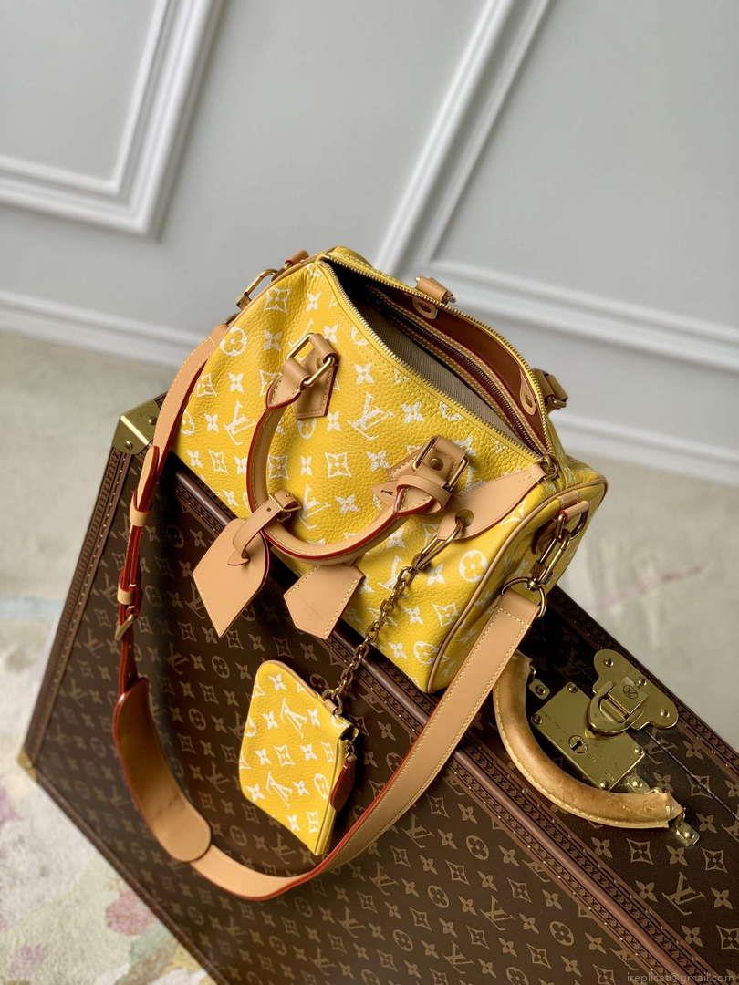 LV M24426 Louis Vuitton Speedy P9 Bandoulière 25 Bag Monogram Leather Yellow