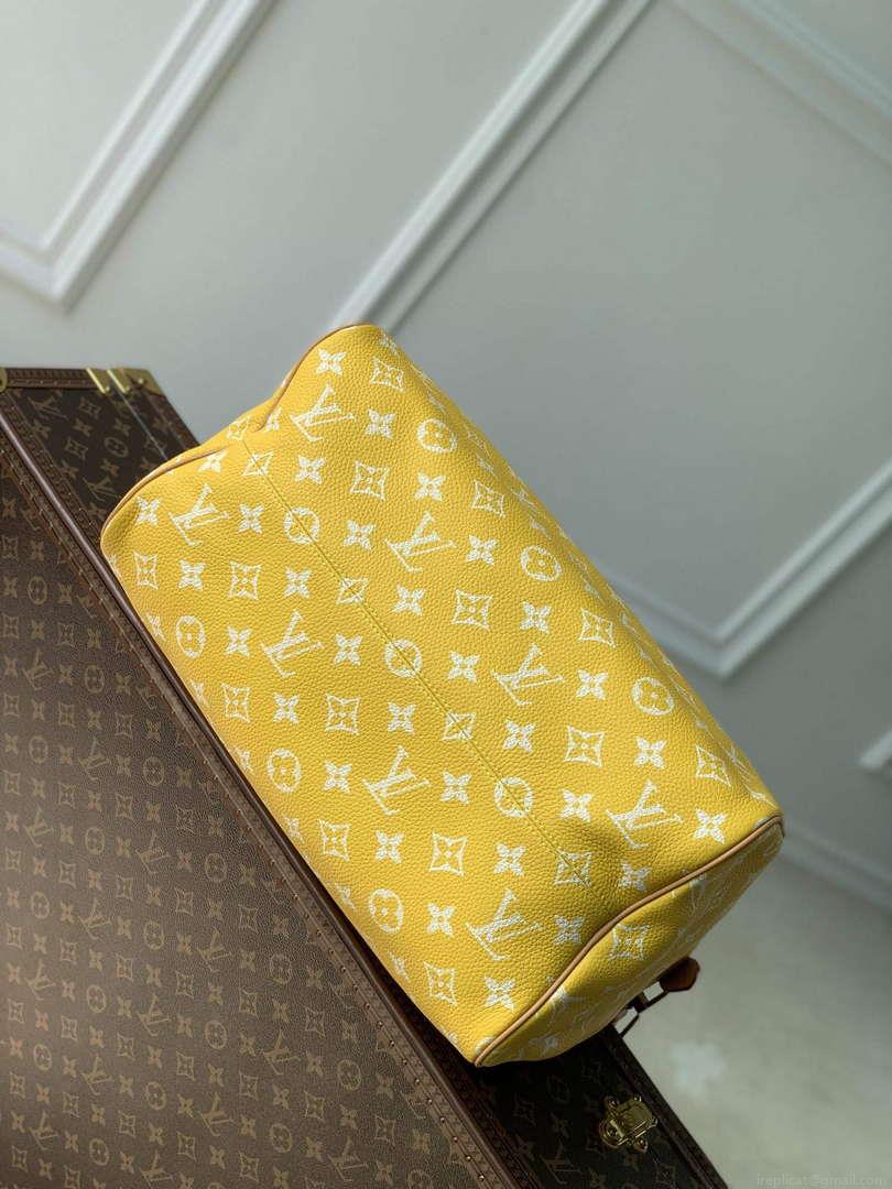 LV M24419 Louis Vuitton Speedy P9 Bandoulière 40 Bag Monogram Leather Yellow