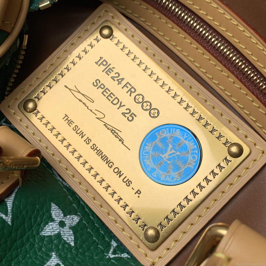 LV M24423 Louis Vuitton Speedy P9 Bandoulière 25 Bag Monogram Leather Green