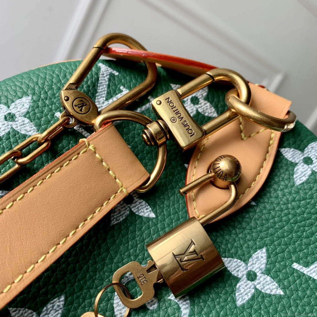 LV M24417 Louis Vuitton Speedy P9 Bandoulière 40 Bag Monogram Leather Green