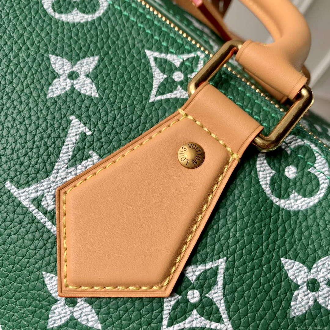 LV M24417 Louis Vuitton Speedy P9 Bandoulière 40 Bag Monogram Leather Green
