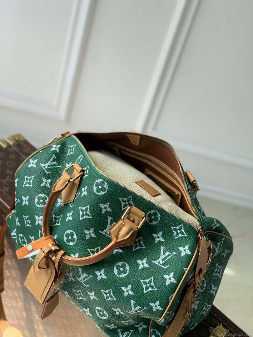 LV M24417 Louis Vuitton Speedy P9 Bandoulière 40 Bag Monogram Leather Green