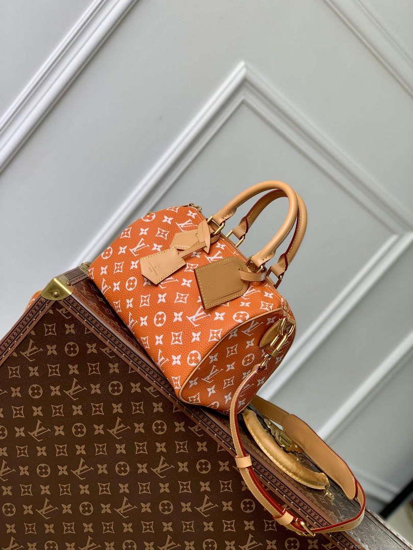 LV M24423 Louis Vuitton Speedy P9 Bandoulière 25 Bag Monogram Leather Orange
