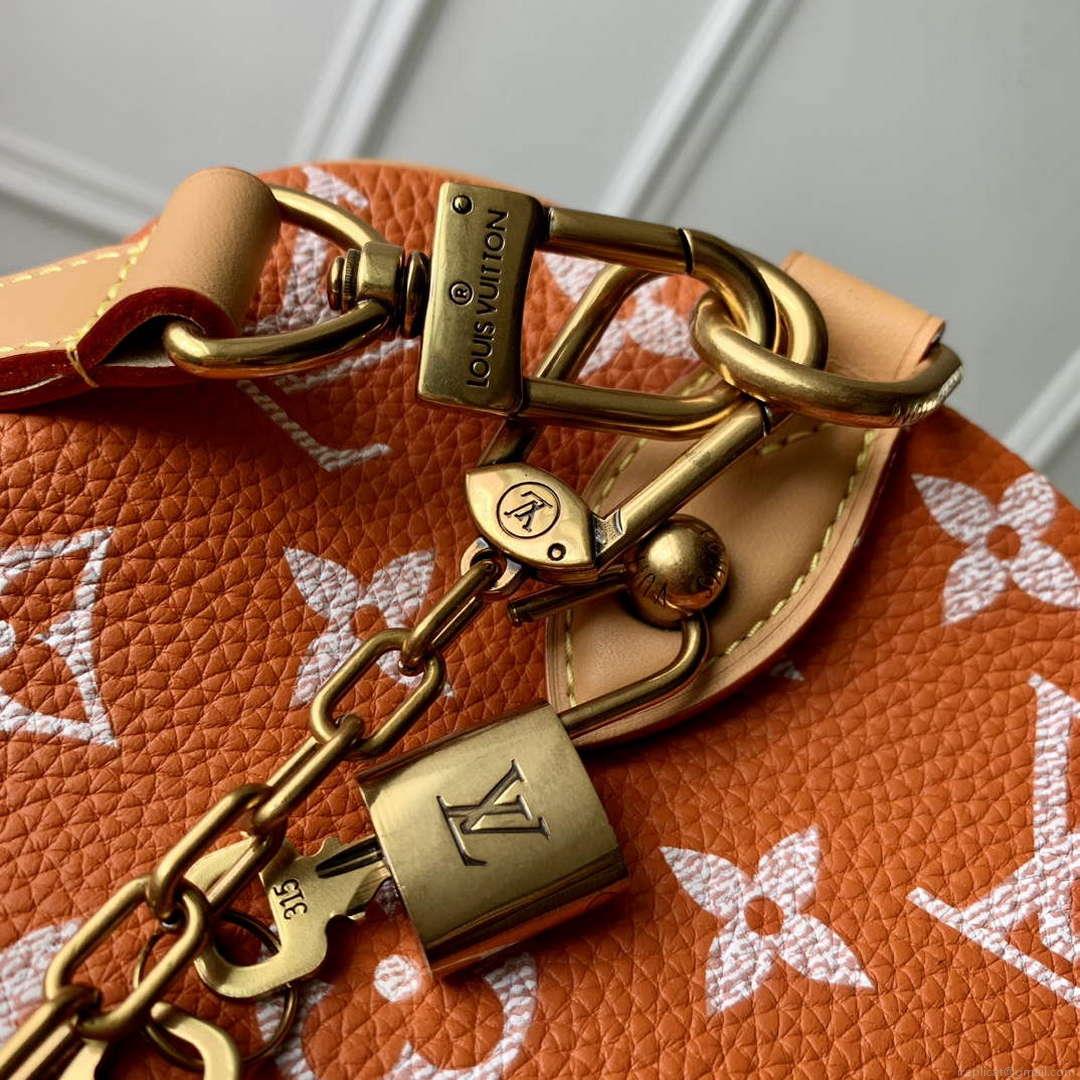 LV M24423 Louis Vuitton Speedy P9 Bandoulière 25 Bag Monogram Leather Orange