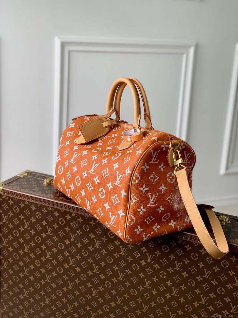 LV M24417 Louis Vuitton Speedy P9 Bandoulière 40 Bag Monogram Leather Orange