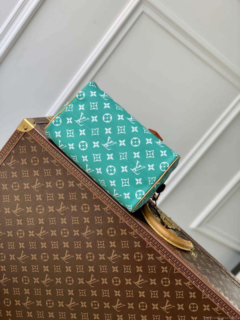 LV M24423 Louis Vuitton Speedy P9 Bandoulière 25 Bag Monogram Leather Light Green