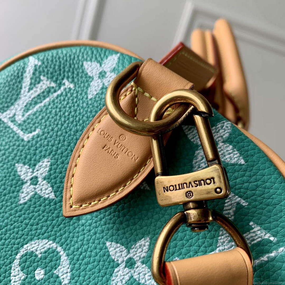LV M24417 Louis Vuitton Speedy P9 Bandoulière 40 Bag Monogram Leather Light Green