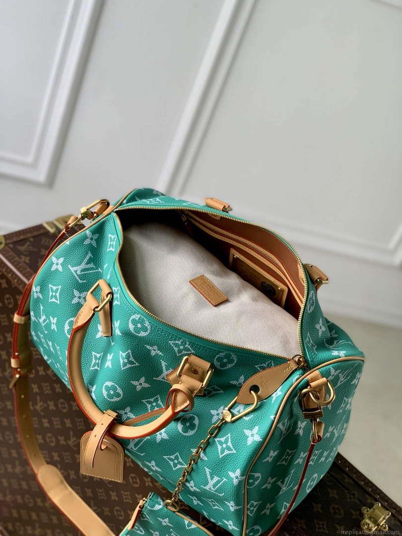 LV M24417 Louis Vuitton Speedy P9 Bandoulière 40 Bag Monogram Leather Light Green