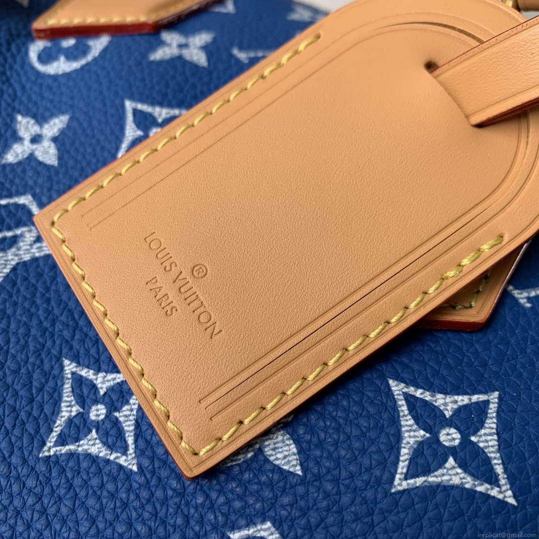 LV M24424 Louis Vuitton Speedy P9 Bandoulière 25 Bag Monogram Leather Blue