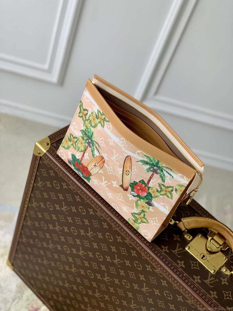 LV M83465 Louis Vuitton Pochette Voyage Nano City Bag Sand