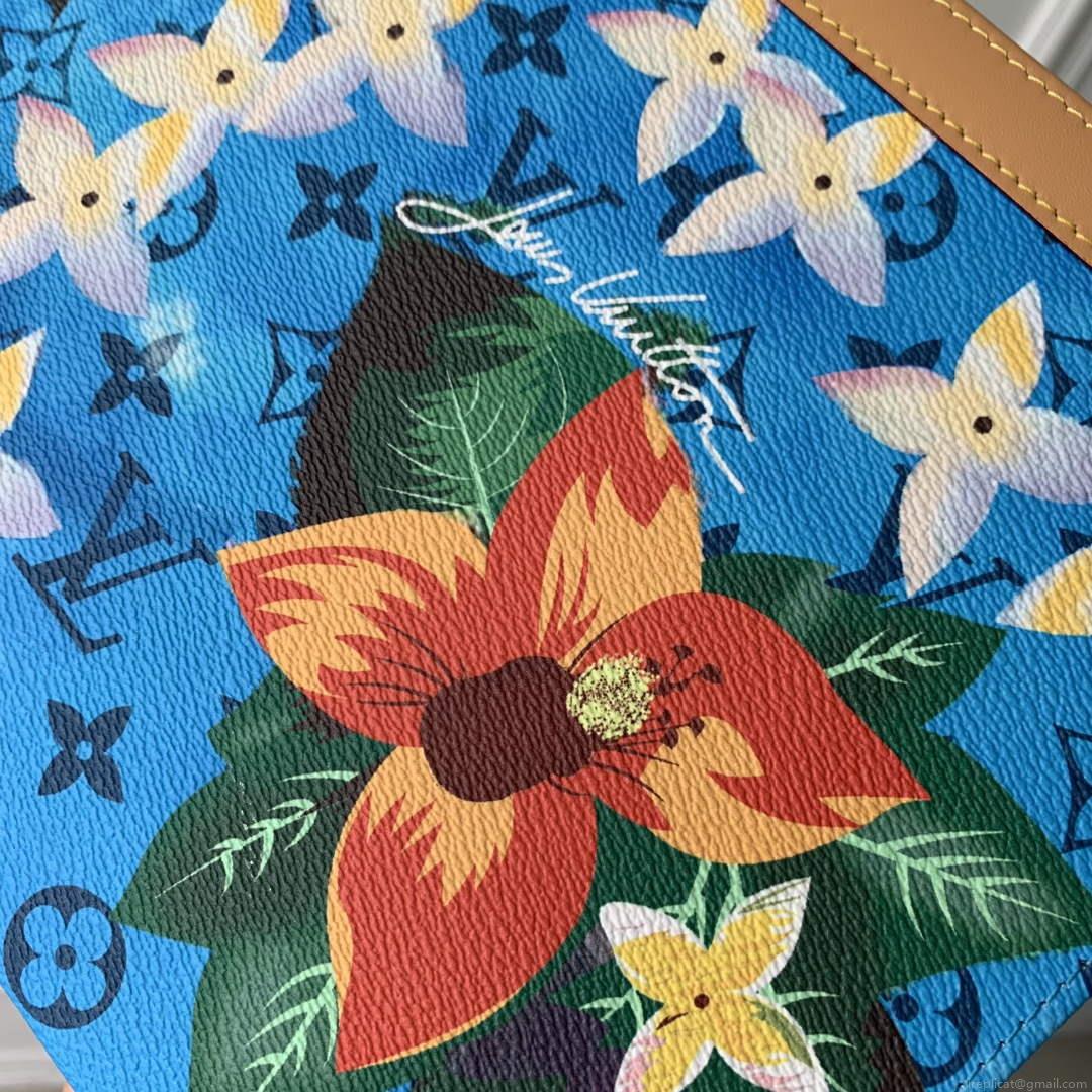 LV M83465 Louis Vuitton Pochette Voyage Nano City Bag Cerulean Blue