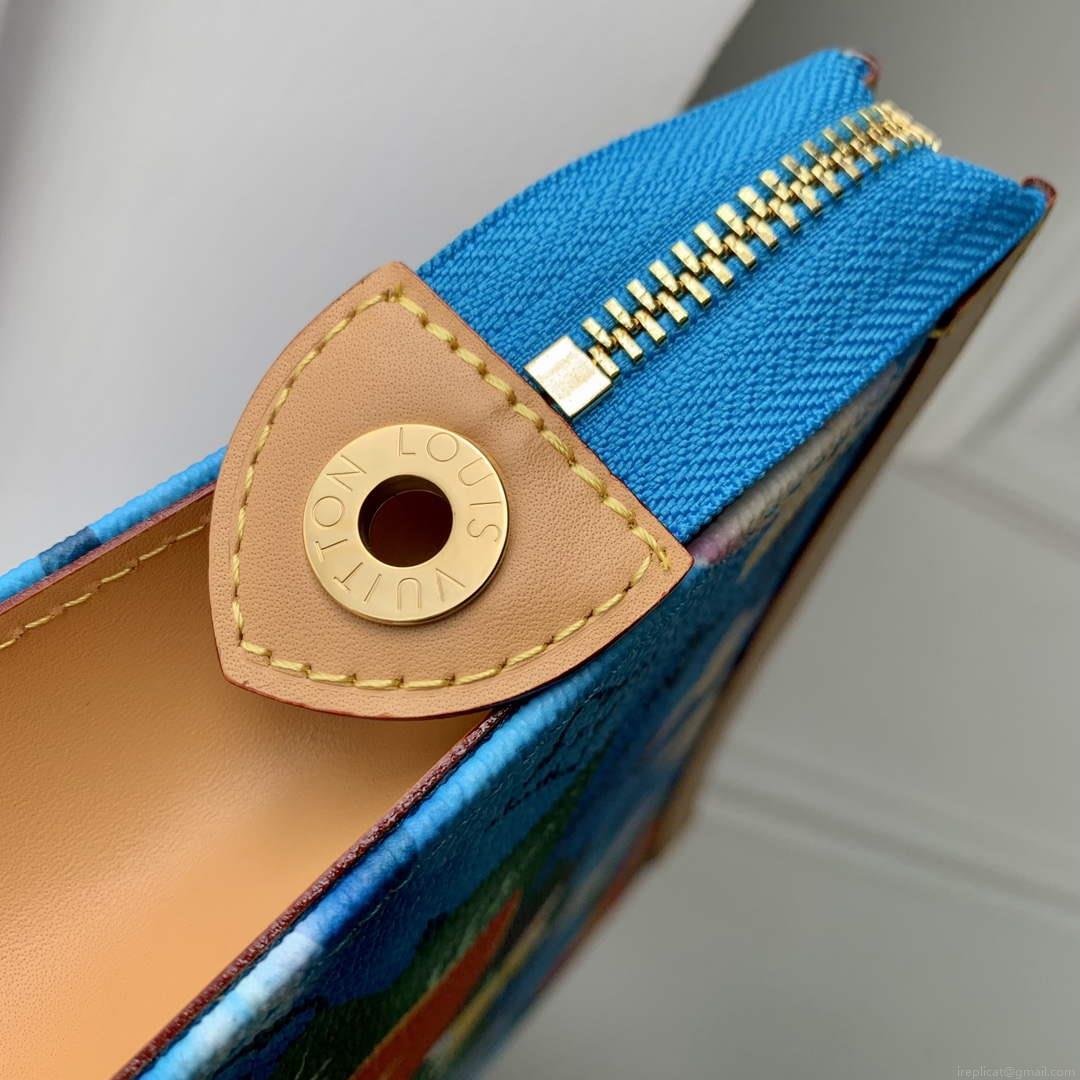 LV M83465 Louis Vuitton Pochette Voyage Nano City Bag Cerulean Blue