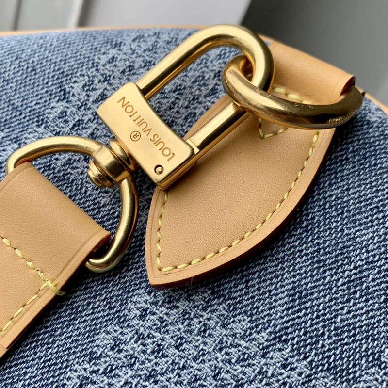 LV N40701 Louis Vuitton Speedy 40 Bandoulière Bag Blue