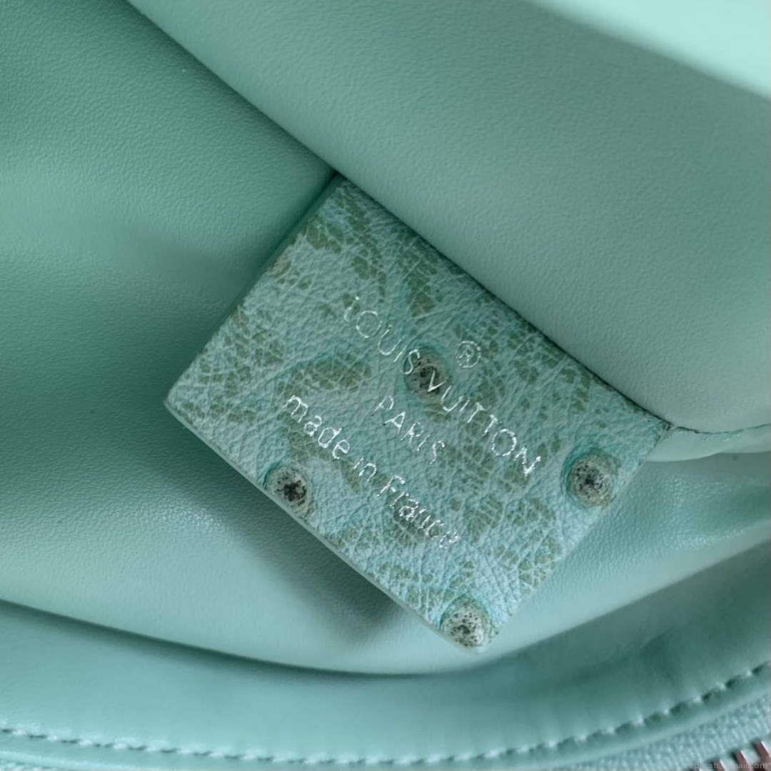 LV M25445 Louis Vuitton Slim Trunk Bag Ostrich Pattern Fruit green