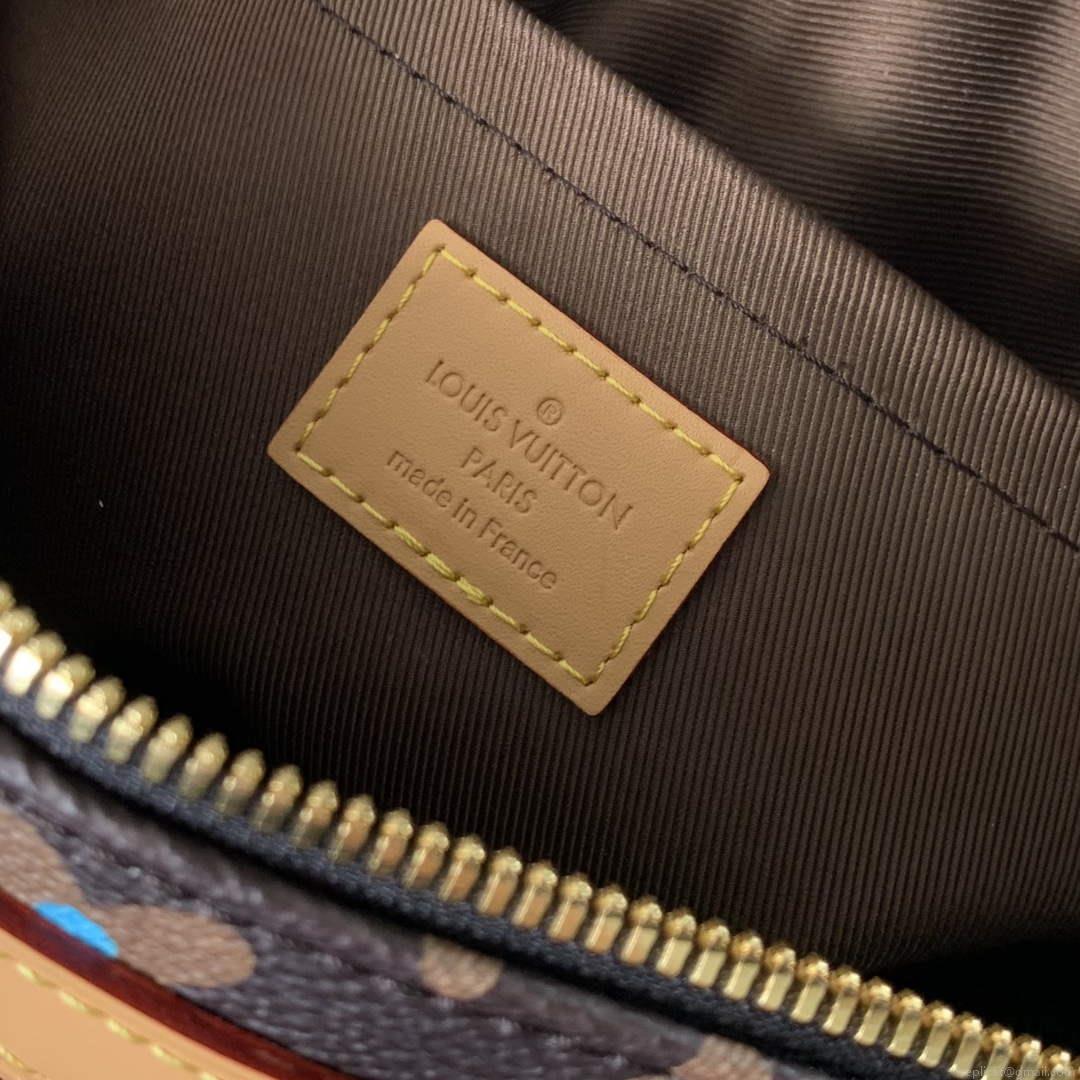 LV M24820 Louis Vuitton Envelope Messenger Cross-body Bag Chocolate