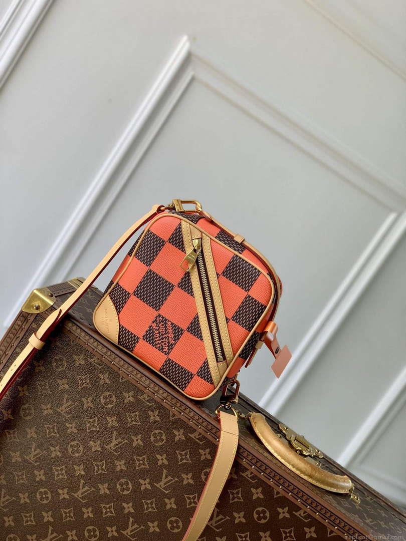 LV N40548 Louis Vuitton Chess Messenger Bag Orange