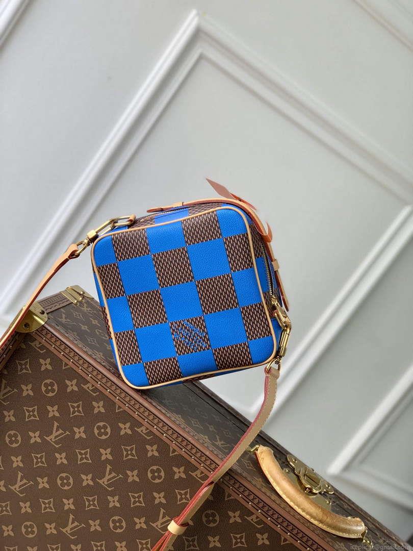 LV N40547 Louis Vuitton Chess Messenger Bag Blue