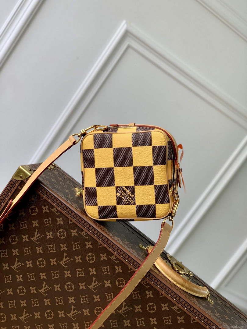 LV N40562 Louis Vuitton Chess Messenger Bag Yellow