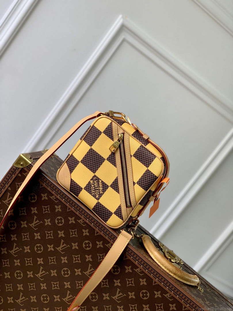 LV N40562 Louis Vuitton Chess Messenger Bag Yellow