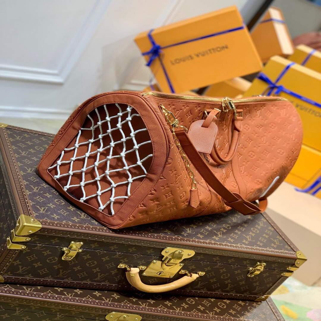 LV M57973 Louis Vuitton LVxNBA Keepall Bandouliere 55 Bag