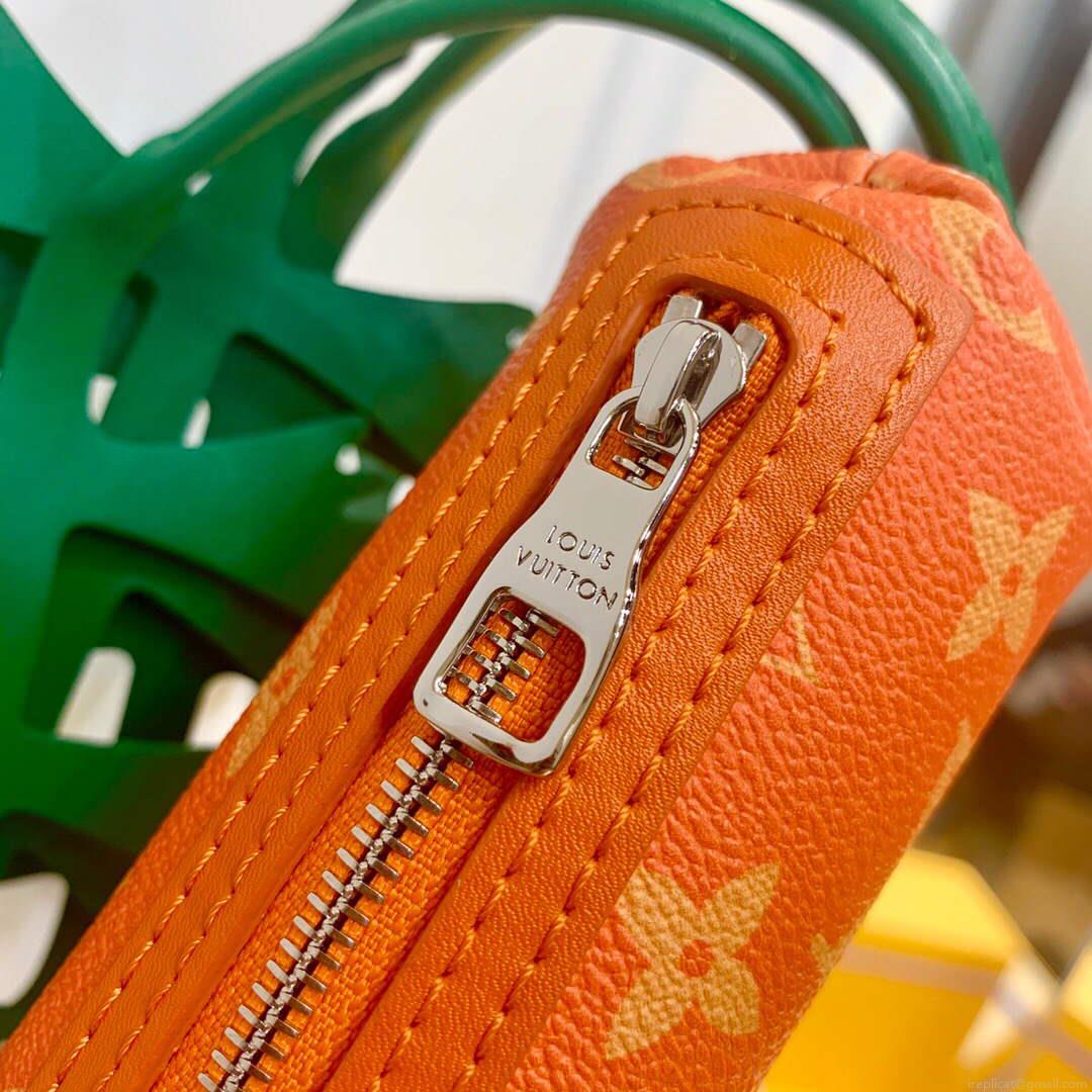 LV M80851 Louis Vuitton Carrot Pouch Orange