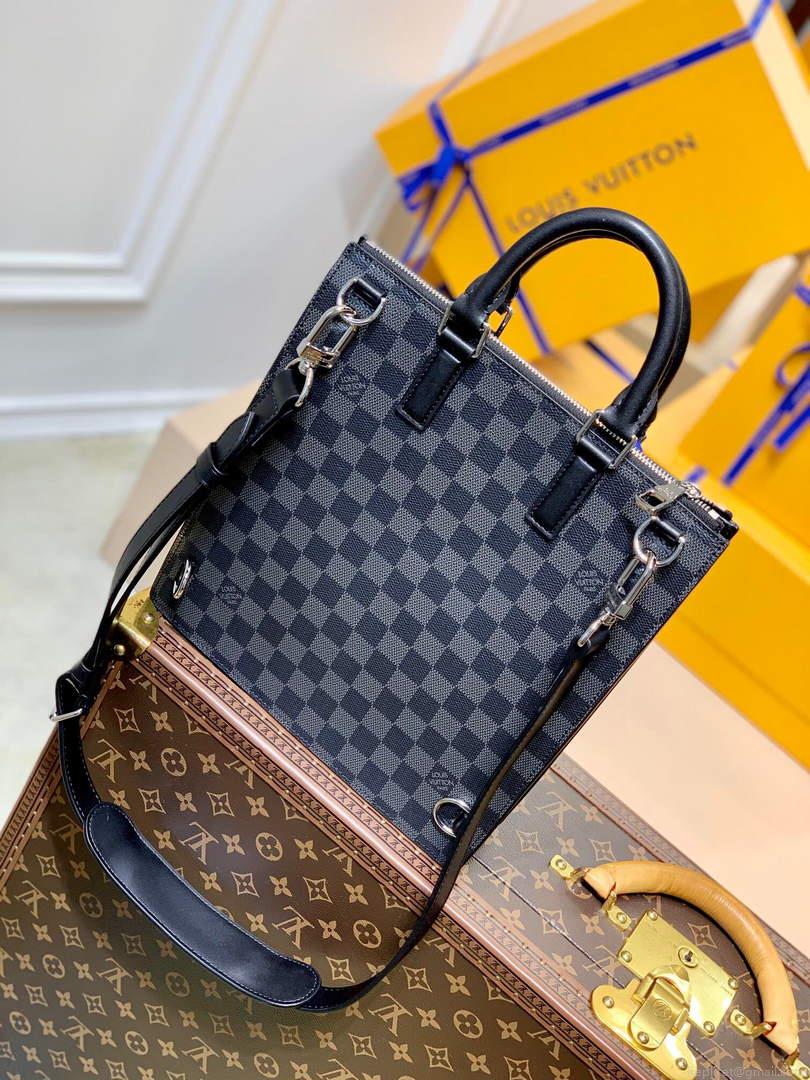 LV N45276 Louis Vuitton Sac Plat Messenger Bag Black