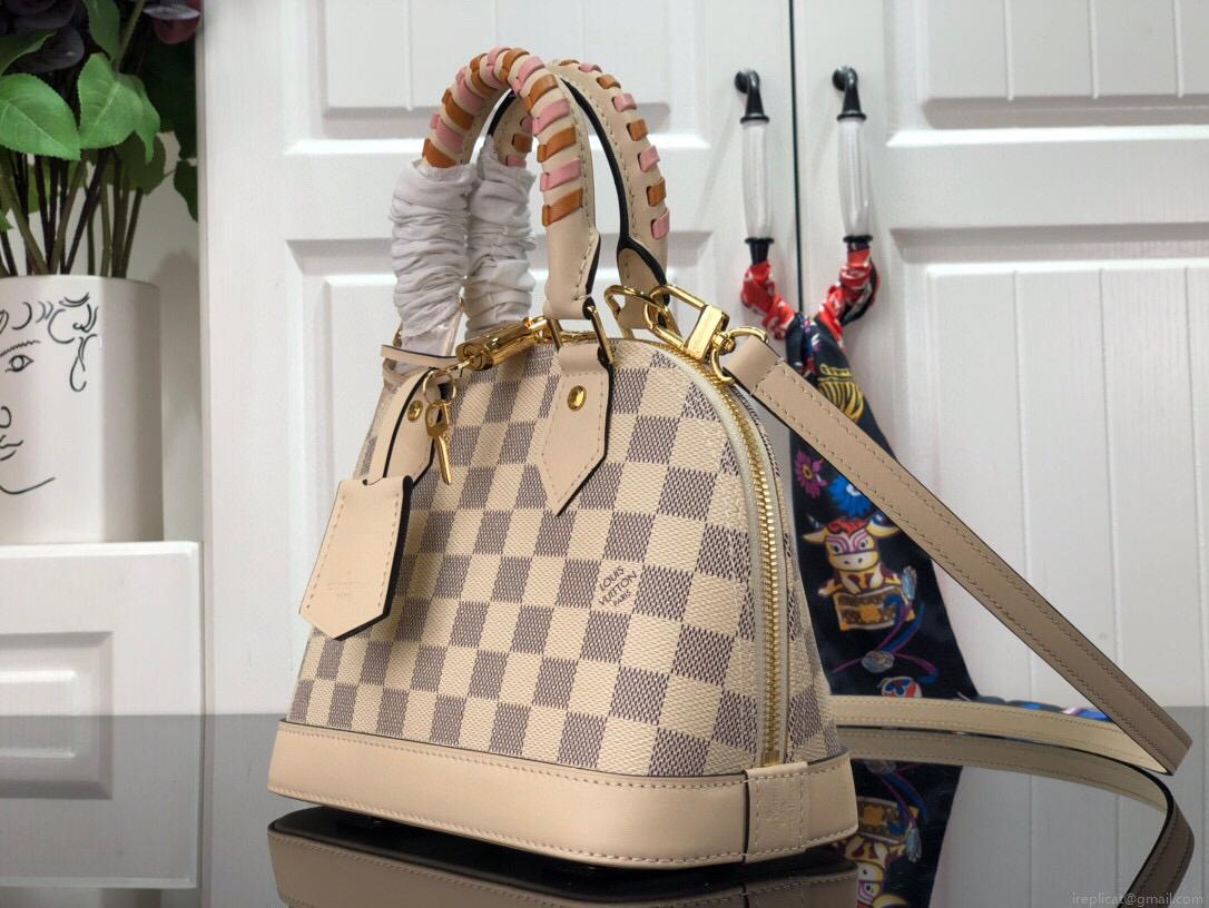 LV N45294 Louis Vuitton Alma BB Damier Azur canvas