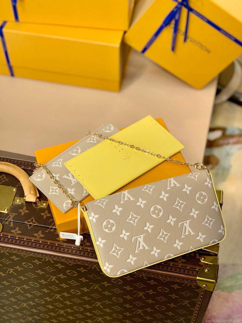LV M81359 Louis Vuitton Felicie Pochette Bag Pink