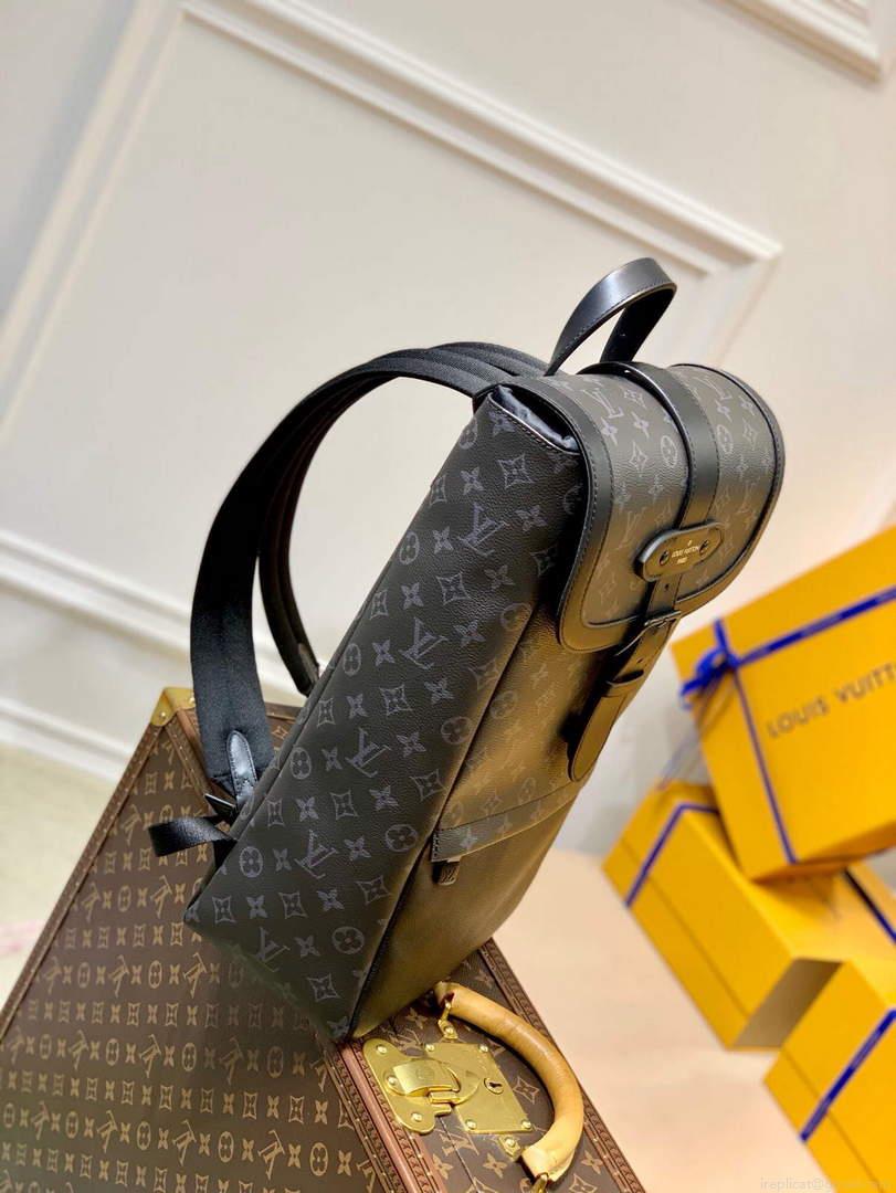 LV M45913 Louis Vuitton Saumur Backpack Black