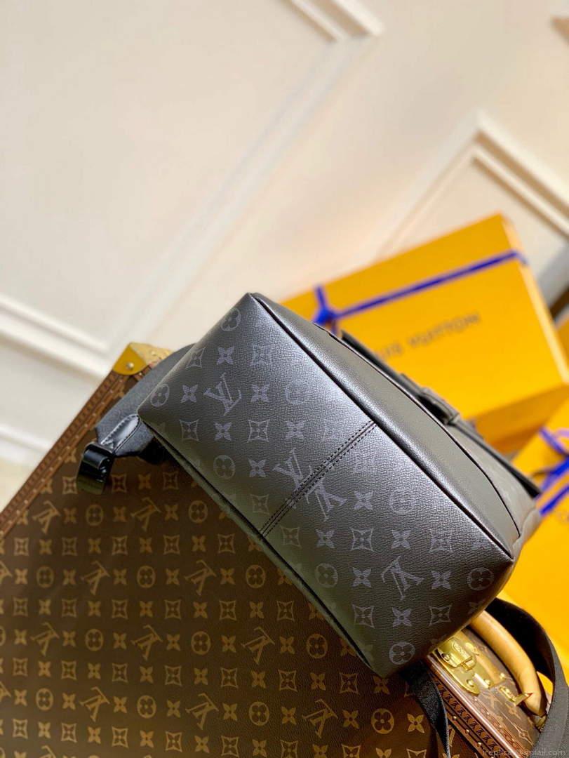 LV M45913 Louis Vuitton Saumur Backpack Black