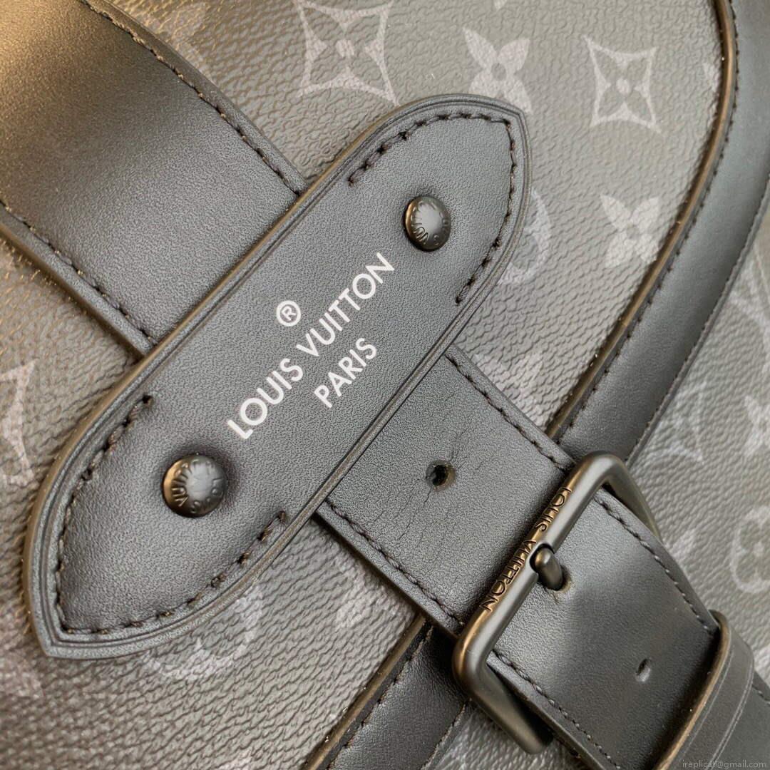 LV M45913 Louis Vuitton Saumur Backpack Black