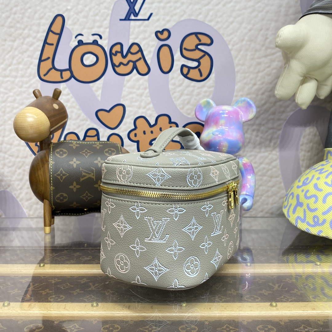 LV M23550 Louis Vuitton Nice Mini Vanity Case Gray