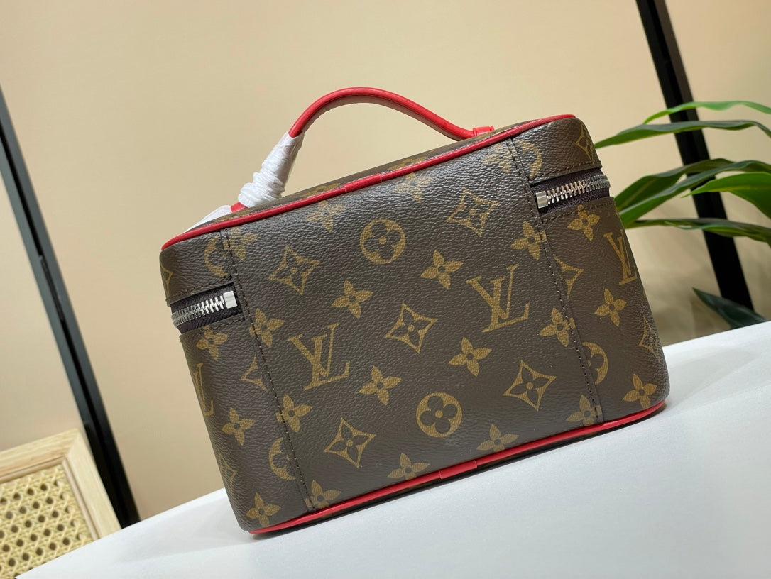 Louis Vuitton LV M44495 Nice Mini Vanity Case Monogram canvas Red