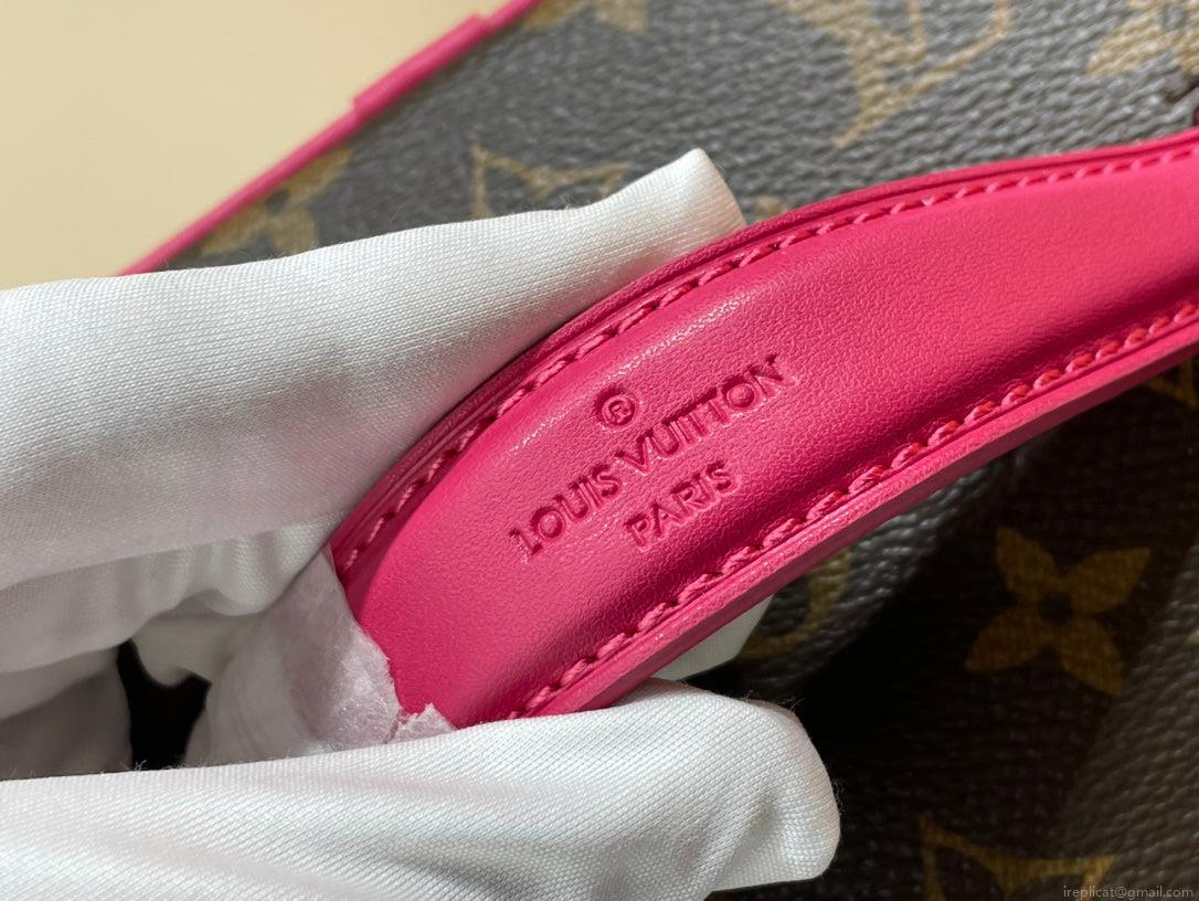 Louis Vuitton LV M44495 Nice Mini Vanity Case Monogram canvas Rose Red