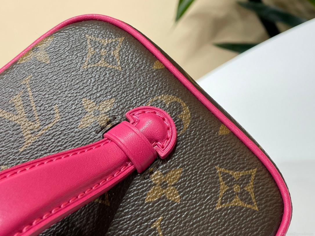 Louis Vuitton LV M44495 Nice Mini Vanity Case Monogram canvas Rose Red