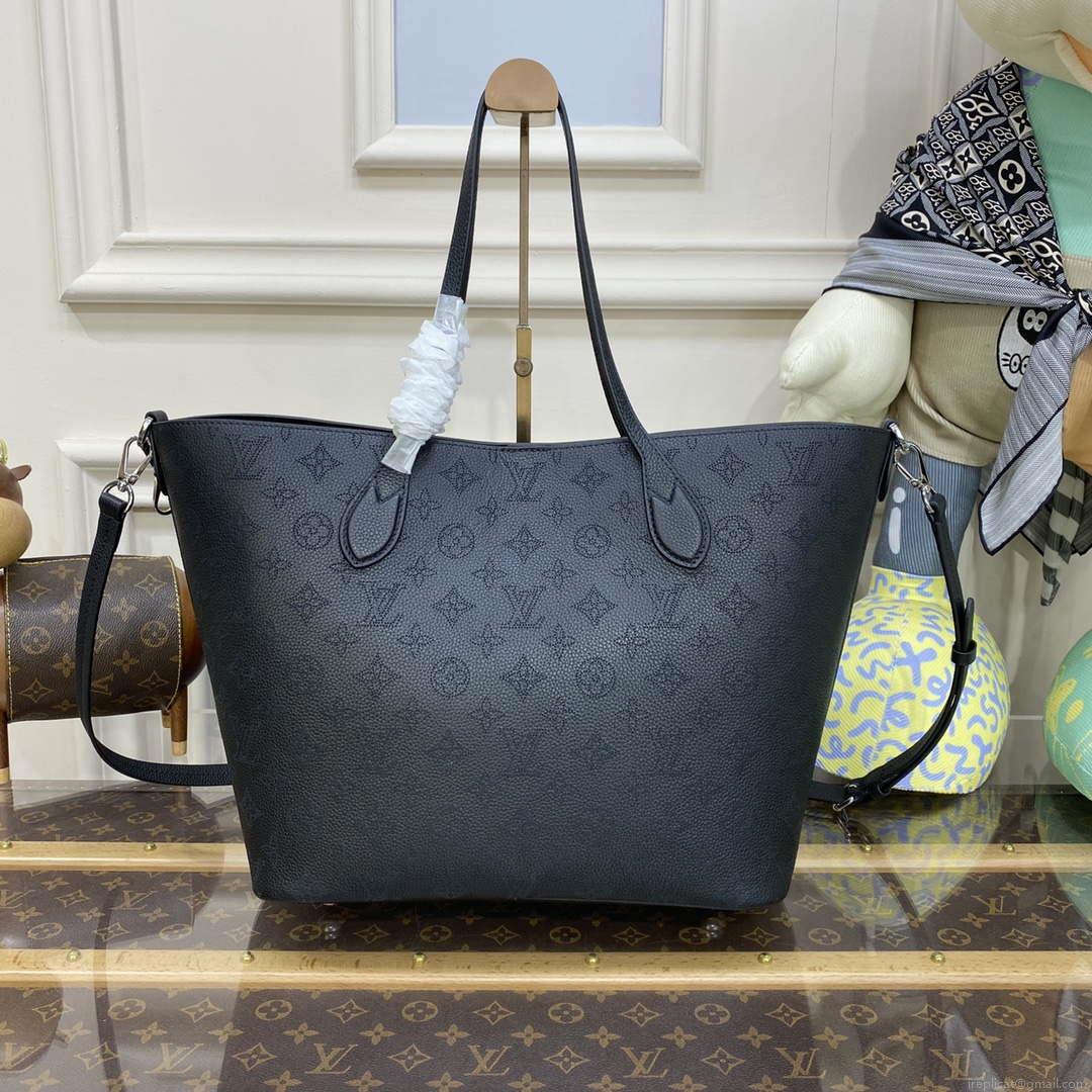 Louis Vuitton Blossom MM Mahina Tote Bag LV M21851 Black