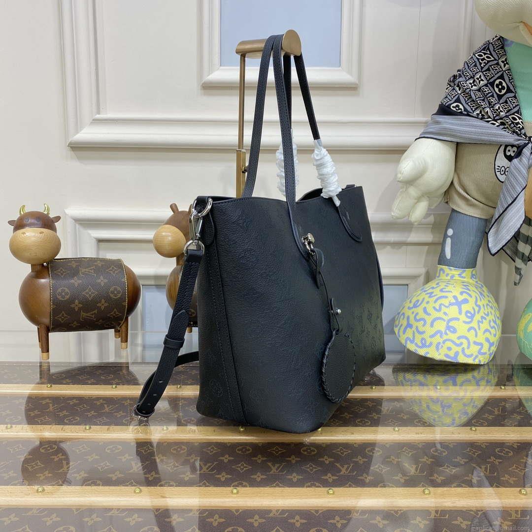 Louis Vuitton Blossom MM Mahina Tote Bag LV M21851 Black