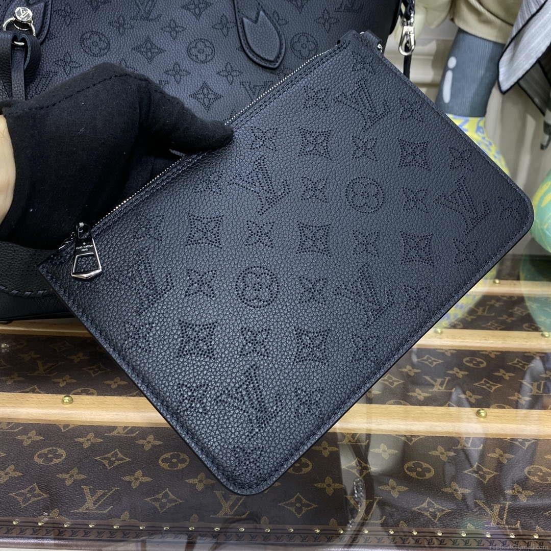 Louis Vuitton Blossom MM Mahina Tote Bag LV M21851 Black