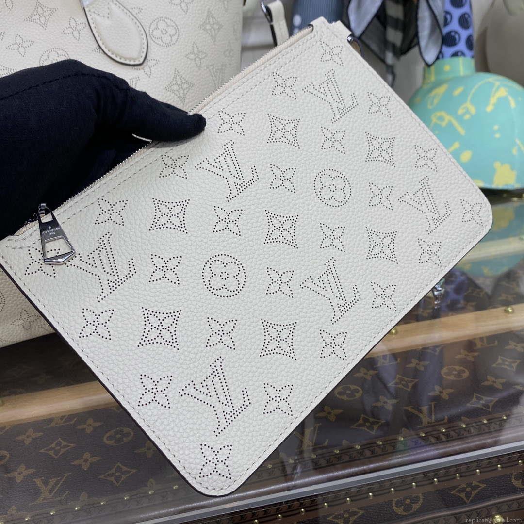 Louis Vuitton Blossom MM Mahina Tote Bag LV M21851 Beige