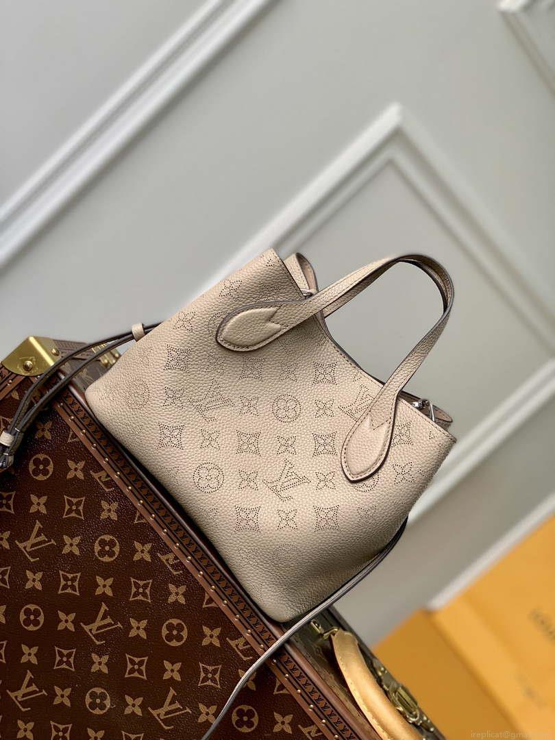 LV M21849 Louis Vuitton Blossom PM Mahina Tote Bag Galet