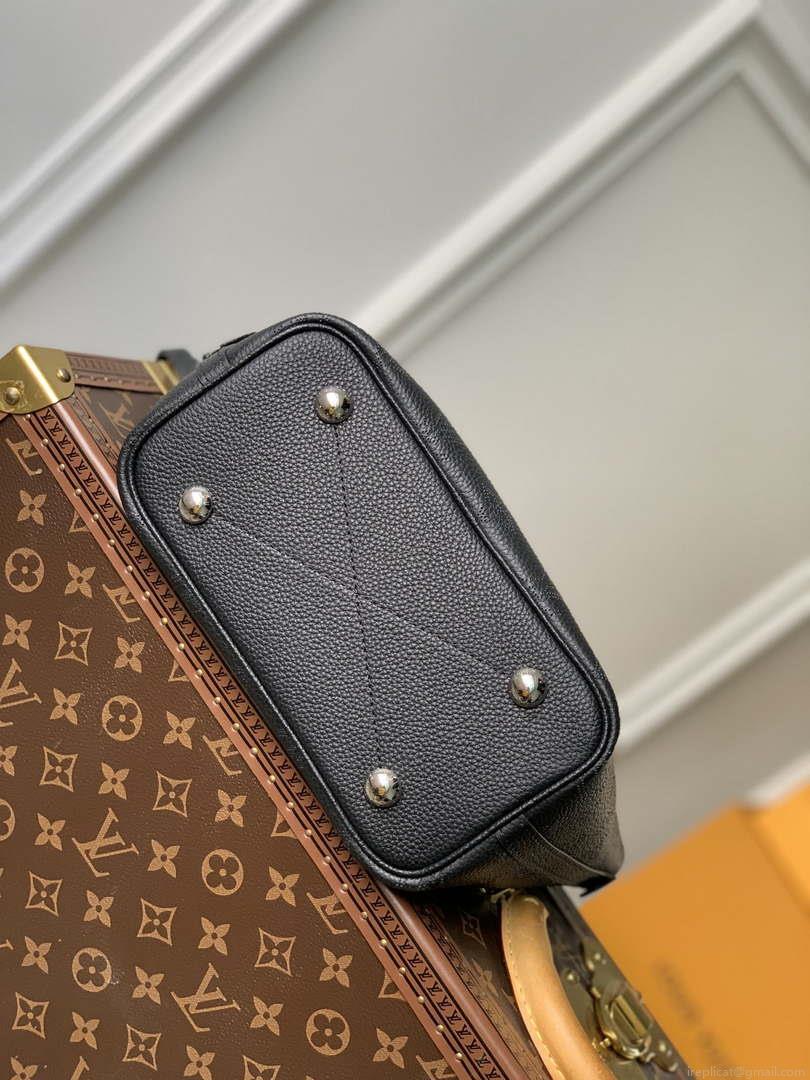 LV M21848 Louis Vuitton Blossom PM Mahina Tote Bag Black