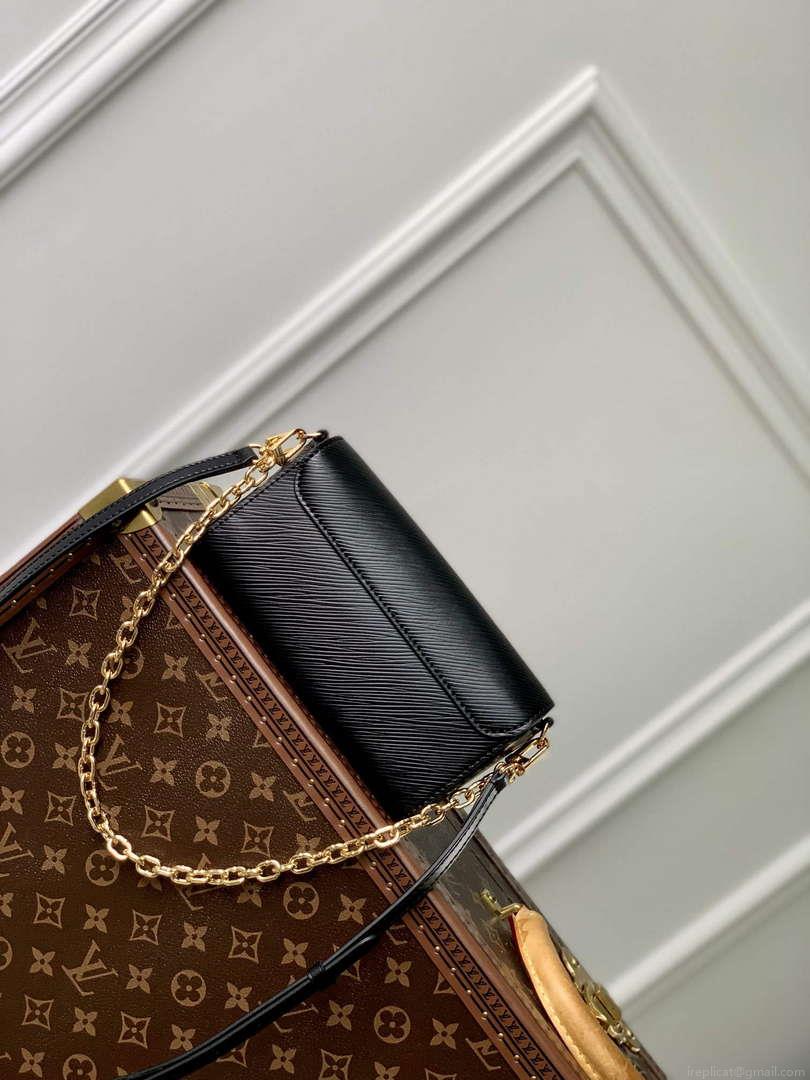 LV M83077 Louis Vuitton Twist West Pochette Epi leather Bag Black