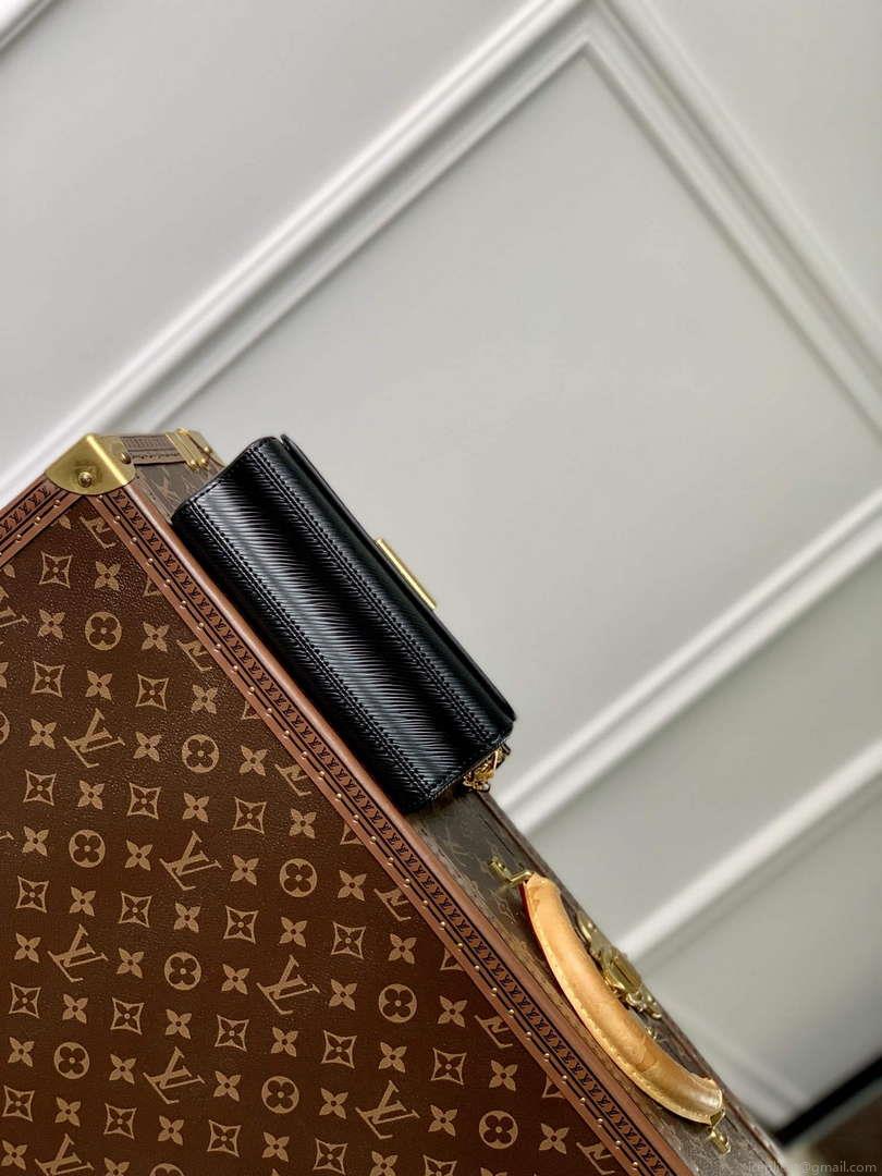 LV M83077 Louis Vuitton Twist West Pochette Epi leather Bag Black