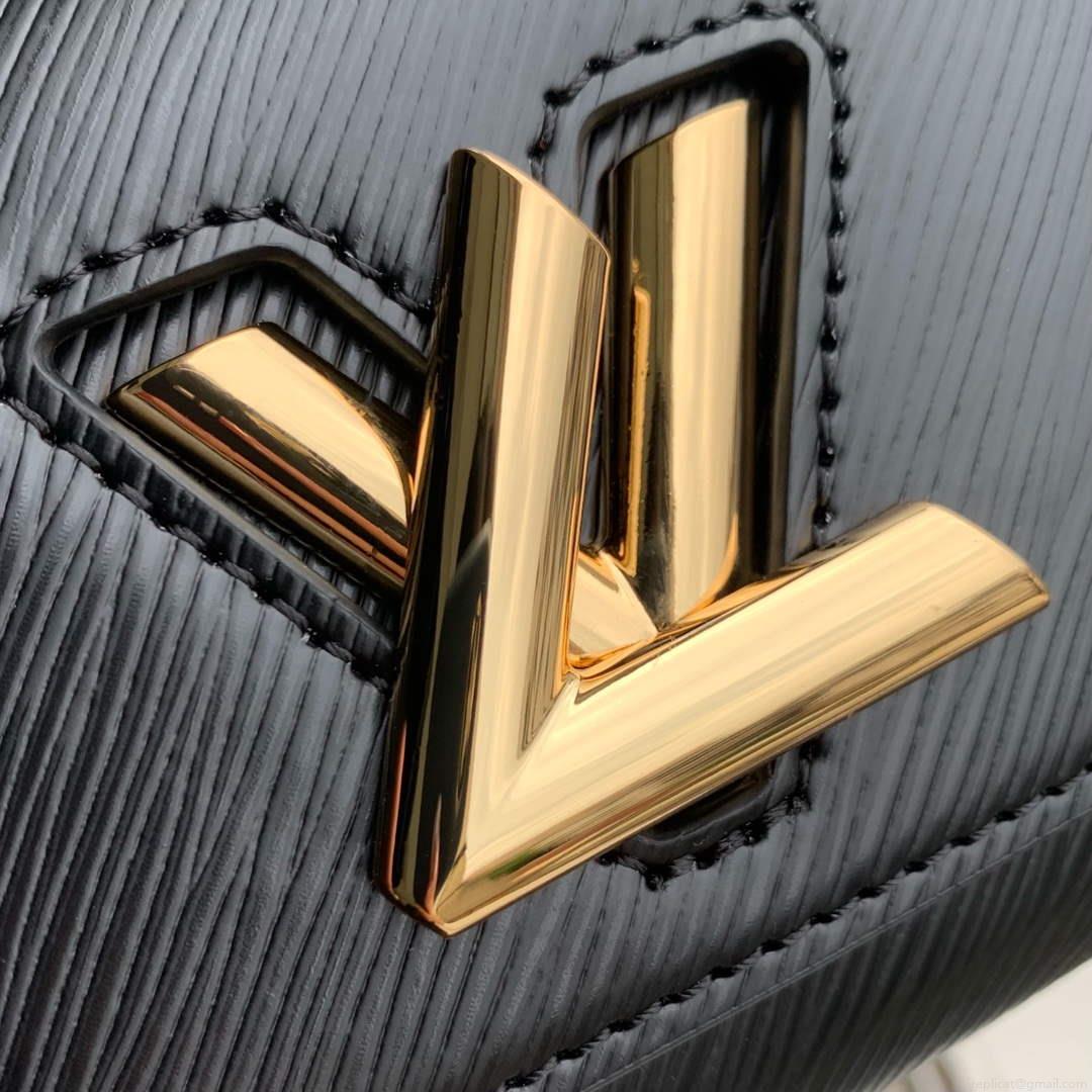 LV M83077 Louis Vuitton Twist West Pochette Epi leather Bag Black