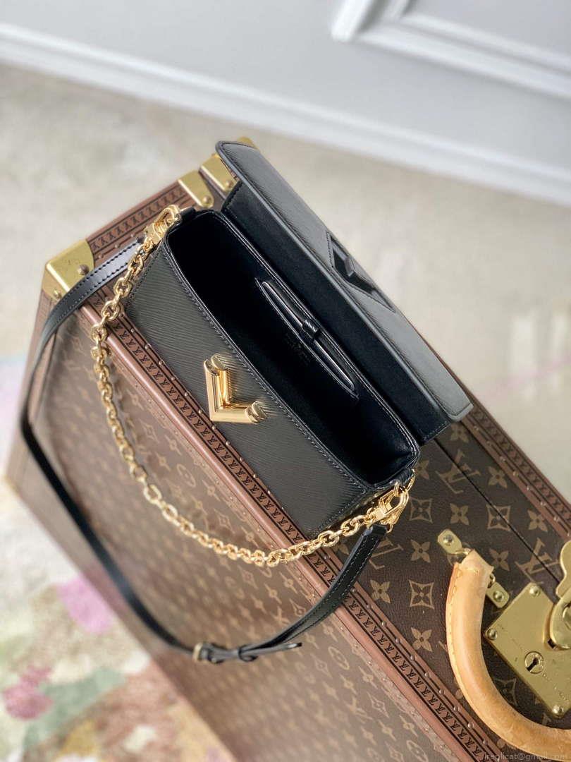 LV M83077 Louis Vuitton Twist West Pochette Epi leather Bag Black