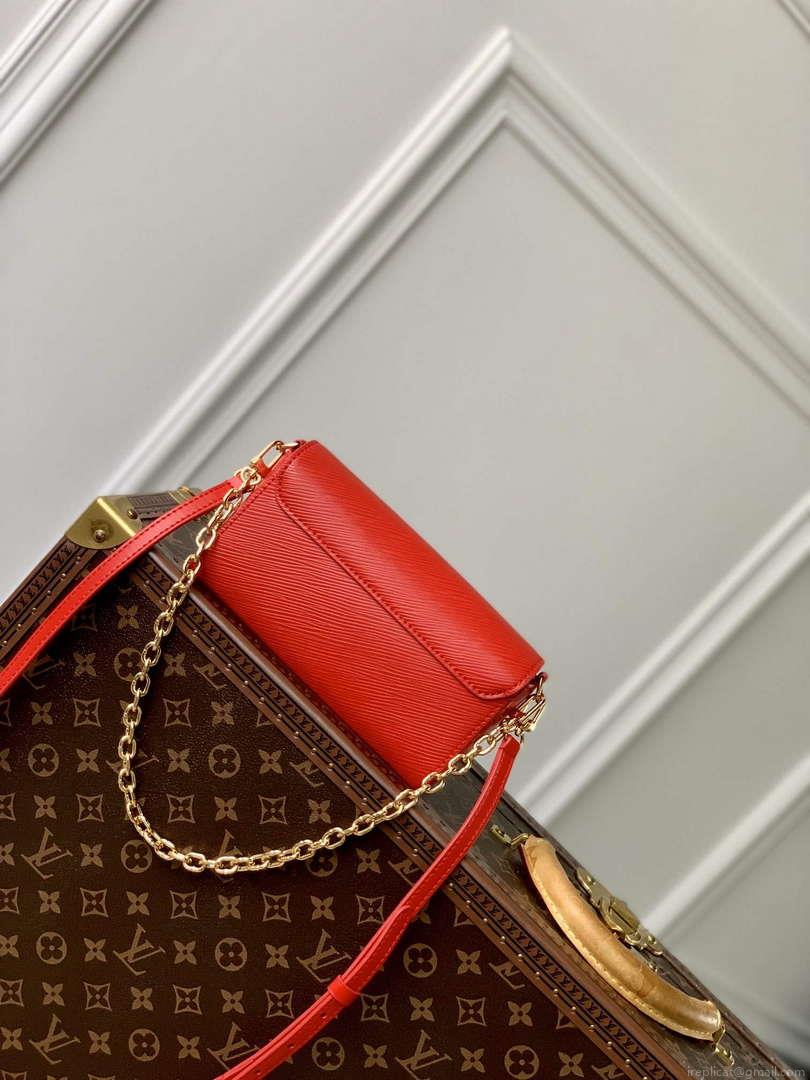 LV M83478 Louis Vuitton Twist West Pochette Epi leather Bag Red
