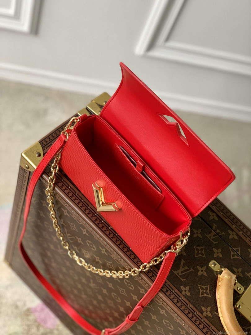 LV M83478 Louis Vuitton Twist West Pochette Epi leather Bag Red