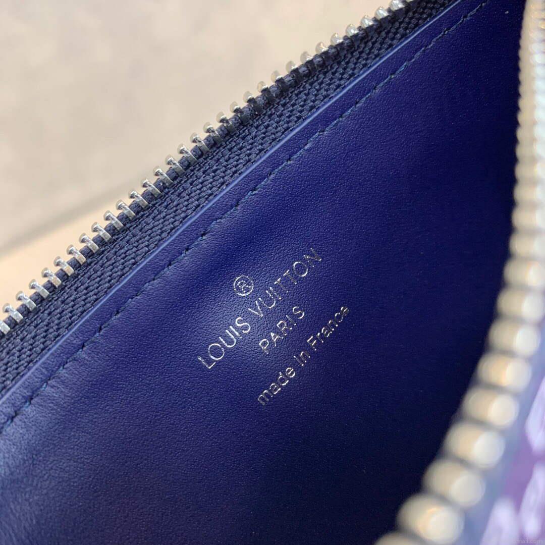 LV M81432 Louis Vuitton Coin Card Holder Other Leathers Blue