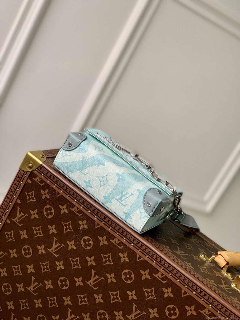 LV M22637 Louis Vuitton Steamer Wearable Wallet Crystal Blue